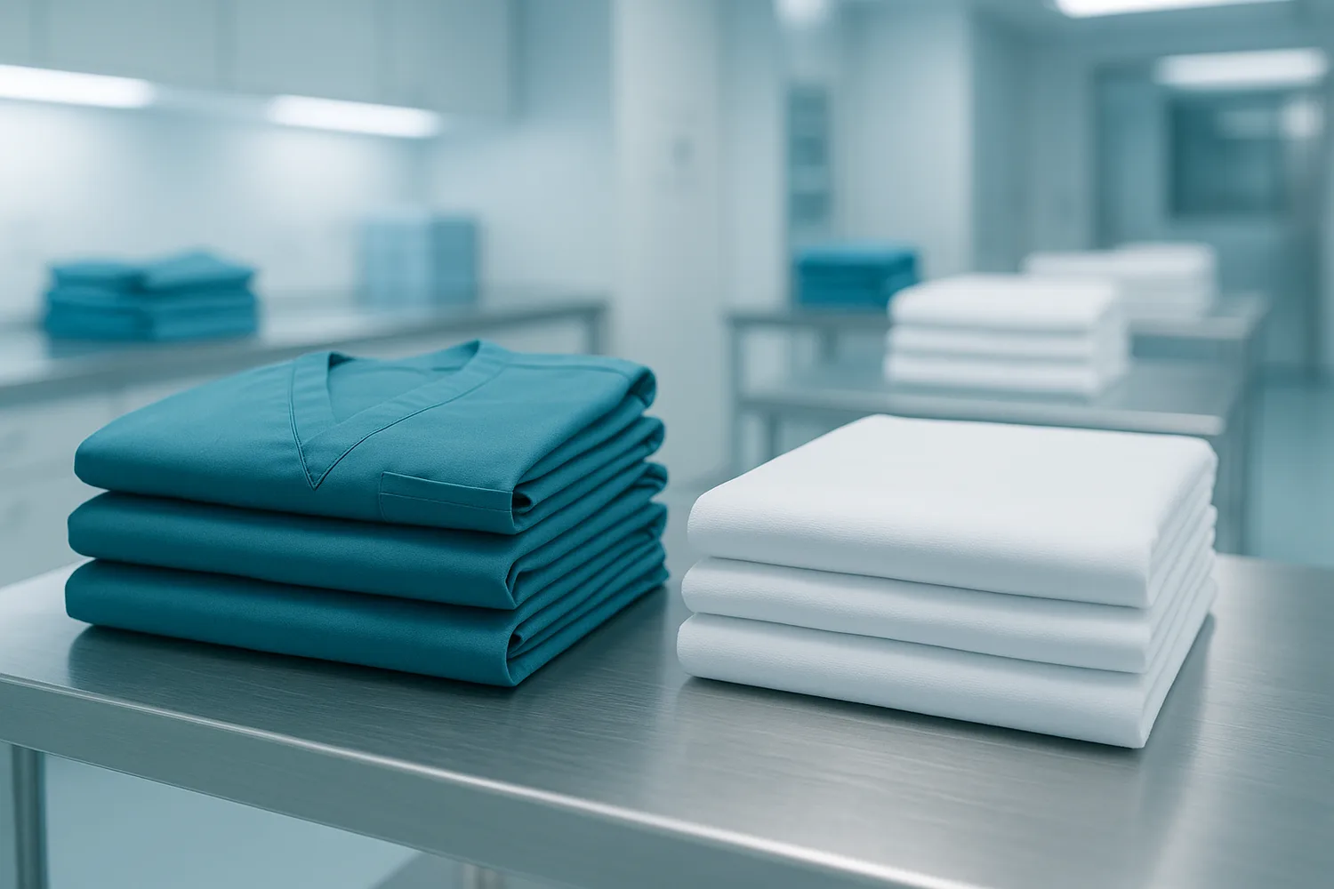 Blancos y uniformes hospitalarios con RFID